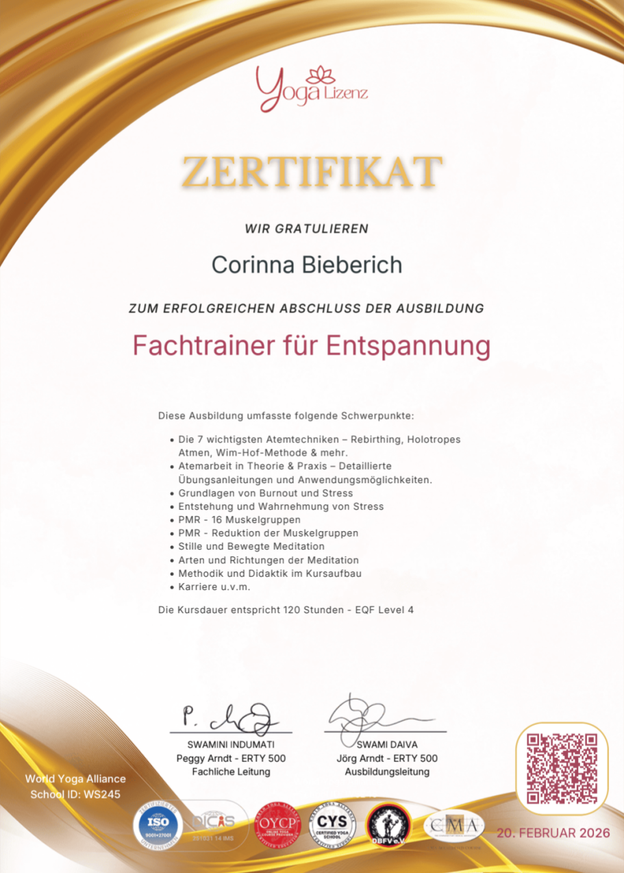 Fachtrainer für Entspannung